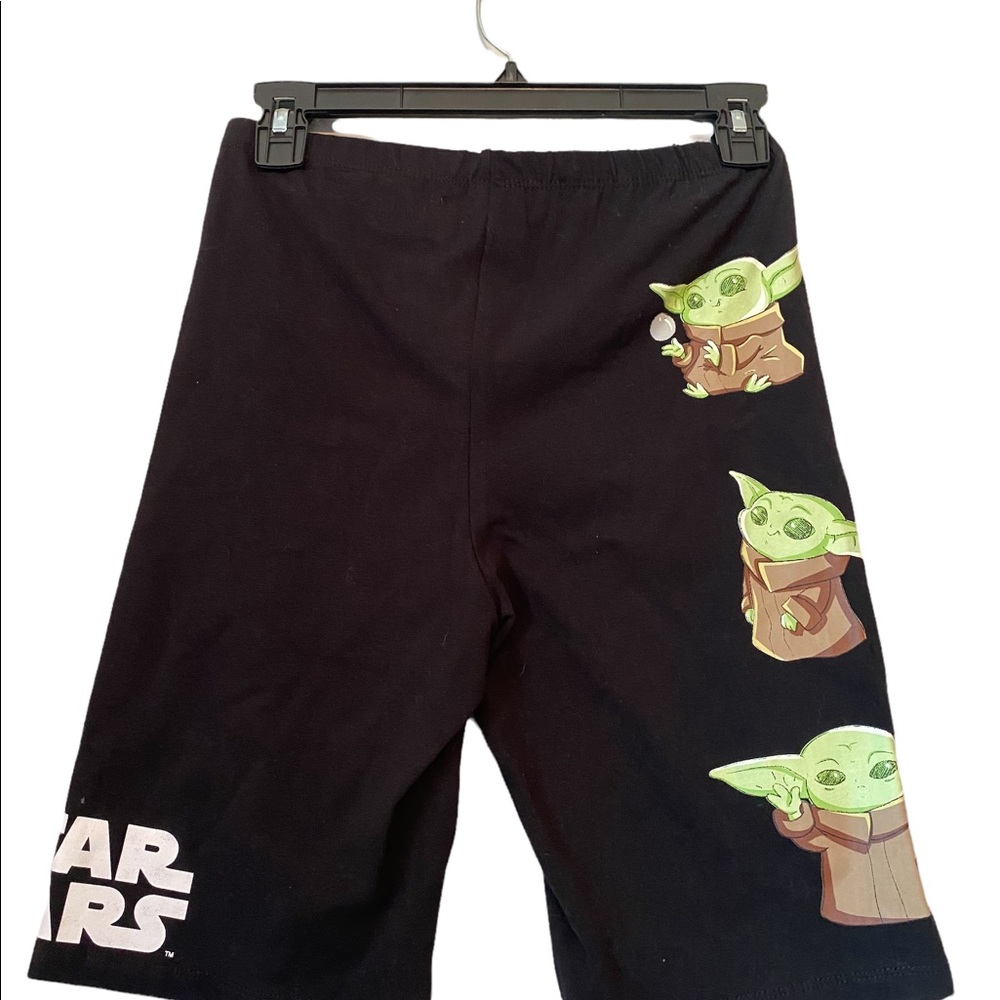 Baby Yoda Kids’ Black Shorts